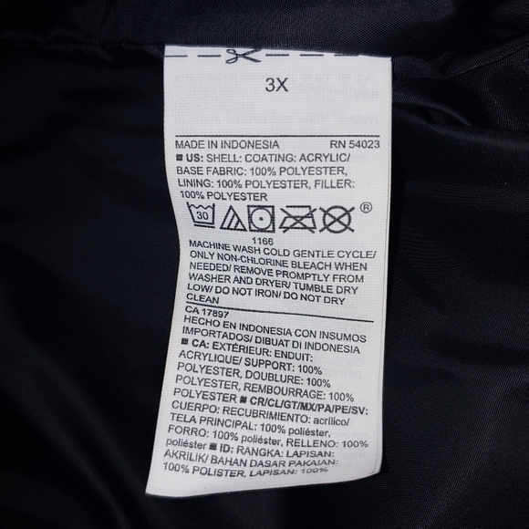 Old Navy Water-Resistant Frost Free Short Puffer Jacket, 3X, Buffalo Plaid - Picture 9 of 9